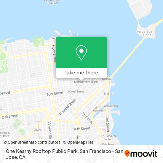 How to get to One Kearny Rooftop Public in Financial District, Sf by BART, Train or Rail