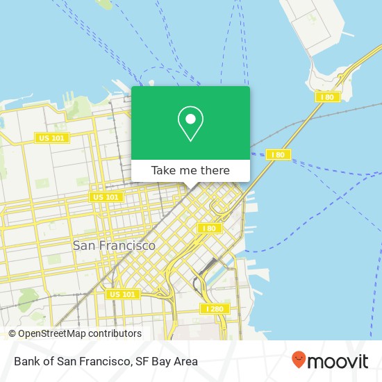 Bank of San Francisco, 575 Market St map