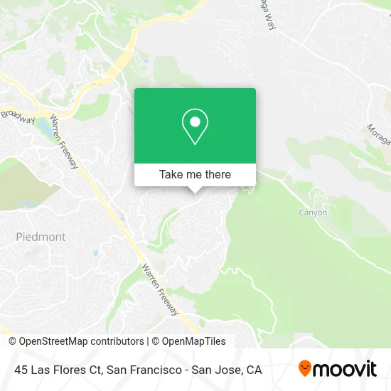 45 Las Flores Ct map