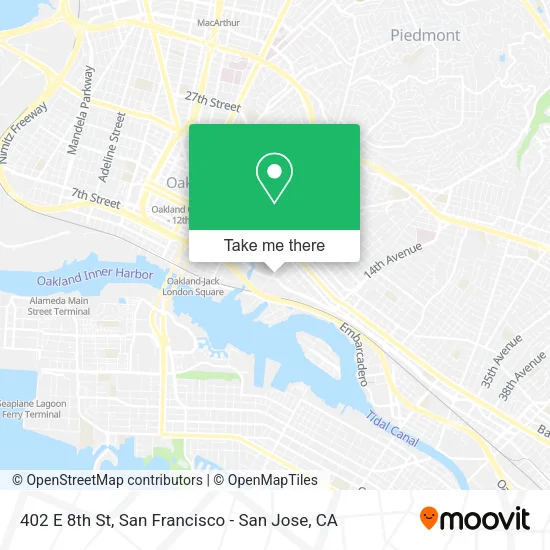 Mapa de 402 E 8th St