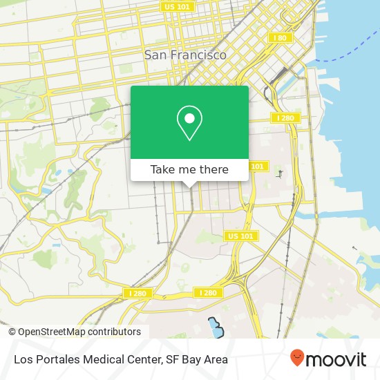 Los Portales Medical Center, 2780 Mission St map