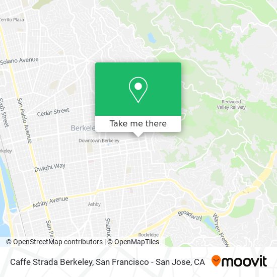 Caffe Strada Berkeley map