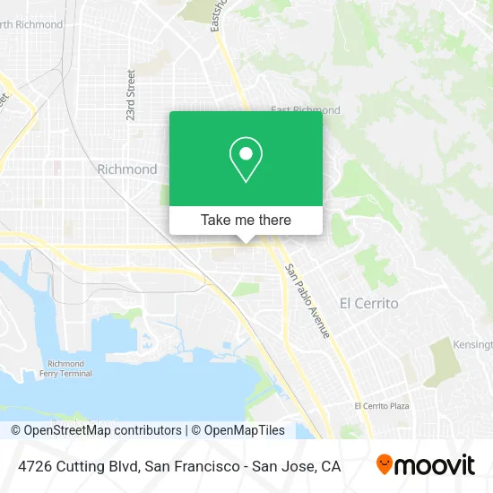 Mapa de 4726 Cutting Blvd
