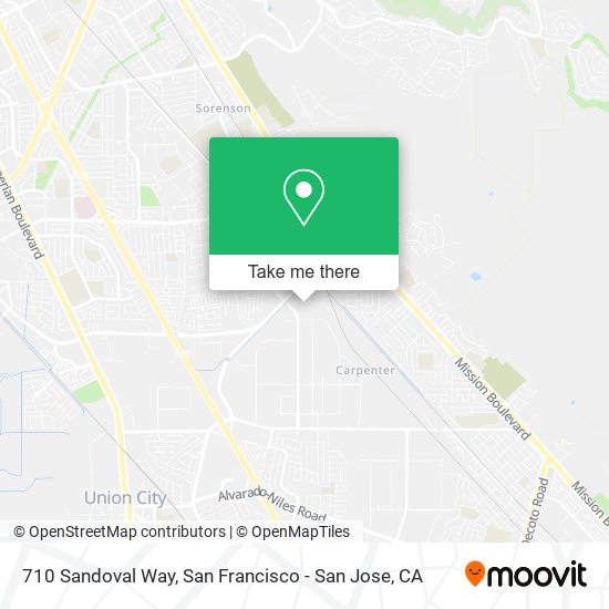 710 Sandoval Way map