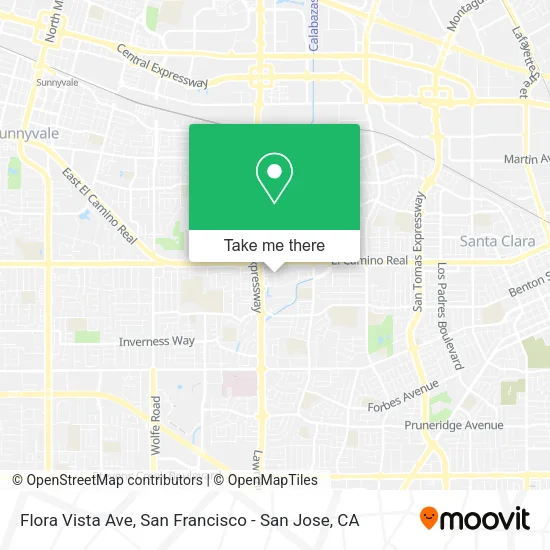 Flora Vista Ave map