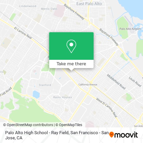 Palo Alto High School - Ray Field map