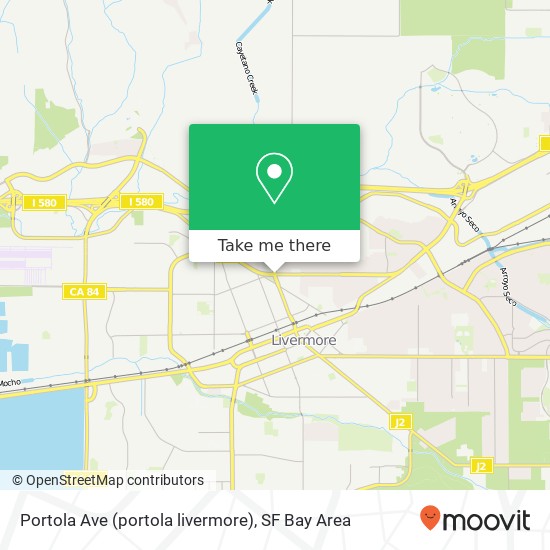 Mapa de Portola Ave (portola livermore), Livermore, CA 94551