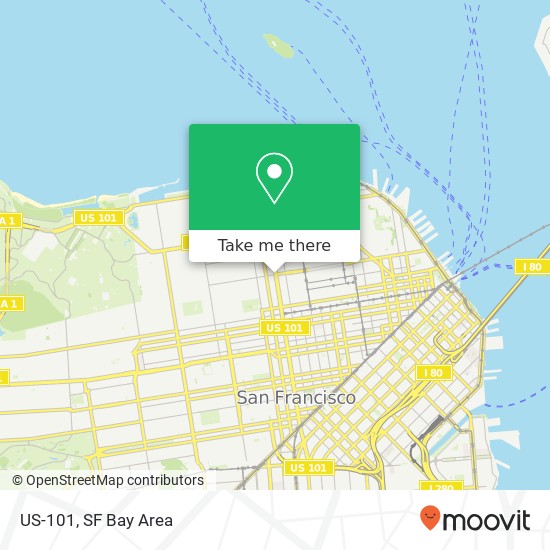 US-101, San Francisco, CA 94109 map