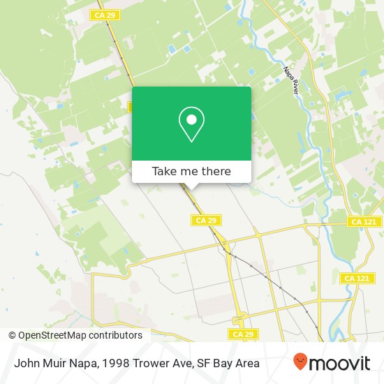 John Muir Napa, 1998 Trower Ave map