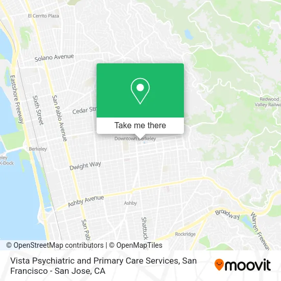 Mapa de Vista Psychiatric and Primary Care Services