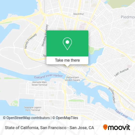 Mapa de State of California