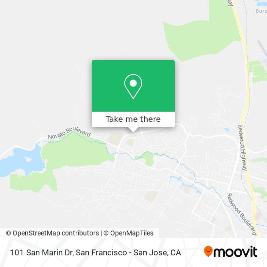 101 San Marin Dr map