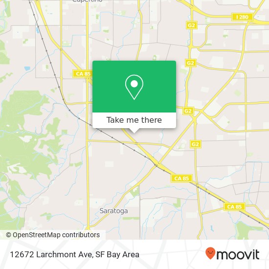 12672 Larchmont Ave, Saratoga, CA 95070 map