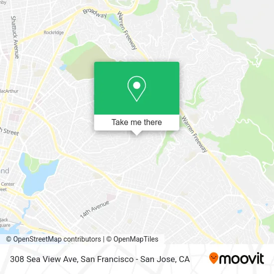 Mapa de 308 Sea View Ave