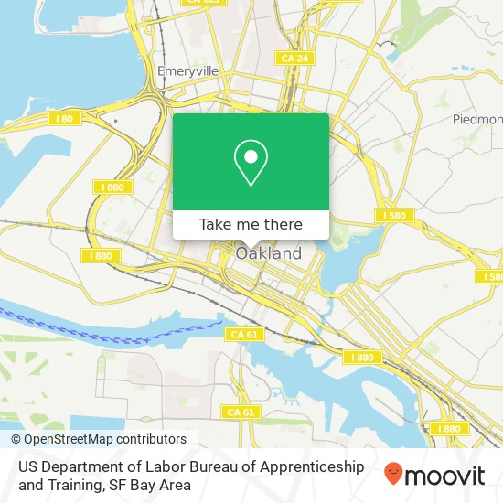 US Department of Labor Bureau of Apprenticeship and Training, 1301 Clay St map