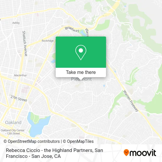 Mapa de Rebecca Ciccio - the Highland Partners
