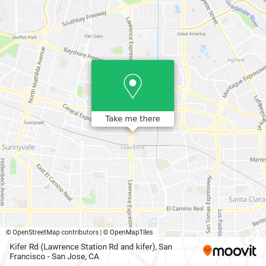 Kifer Rd (Lawrence Station Rd and kifer) map