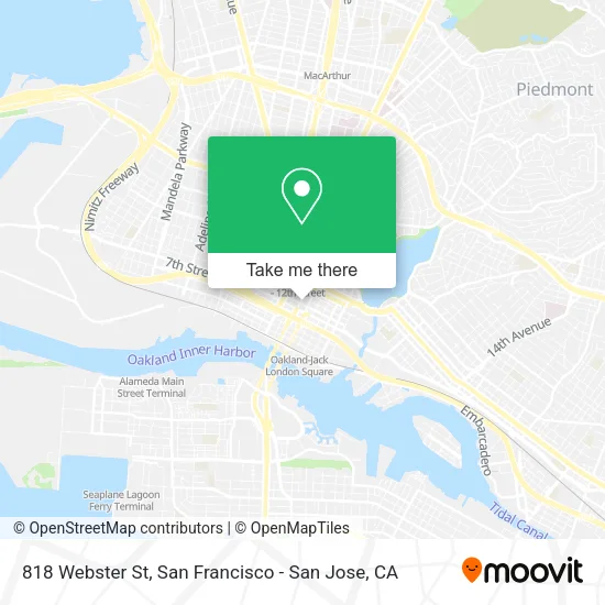 Mapa de 818 Webster St