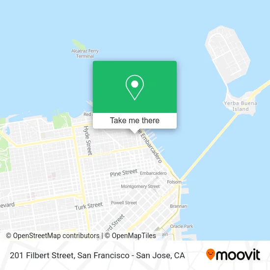 201 Filbert Street map