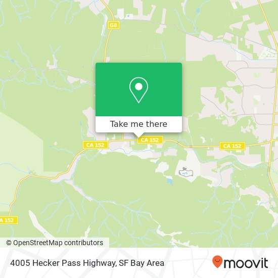 Mapa de 4005 Hecker Pass Highway