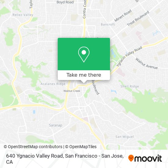 640 Ygnacio Valley Road map