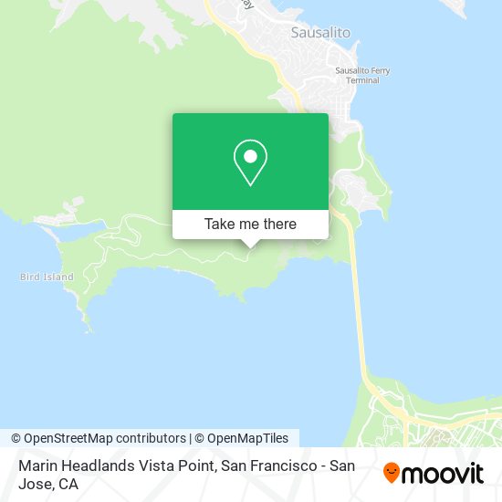 Marin Headlands Vista Point map