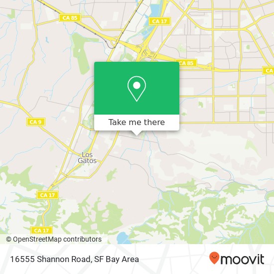 Mapa de 16555 Shannon Road