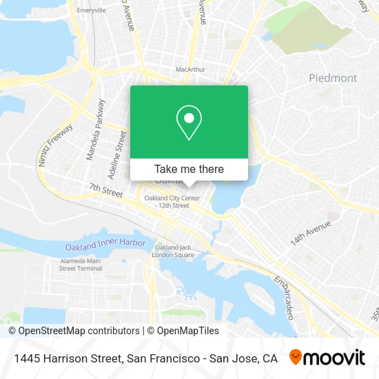 Mapa de 1445 Harrison Street