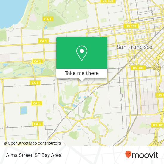 Alma Street map