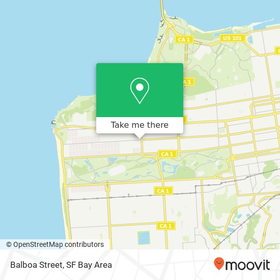 Mapa de Balboa Street