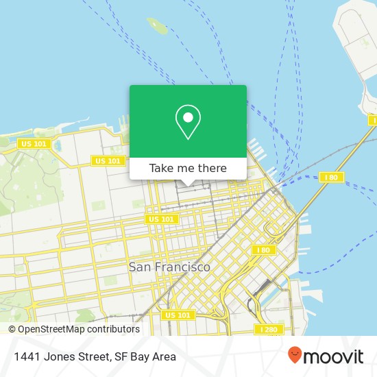 1441 Jones Street map