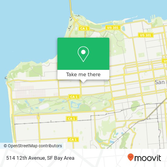 Mapa de 514 12th Avenue