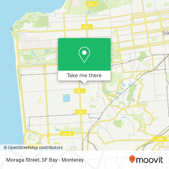 Mapa de Moraga Street
