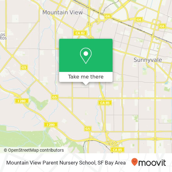 Mountain View Parent Nursery School map