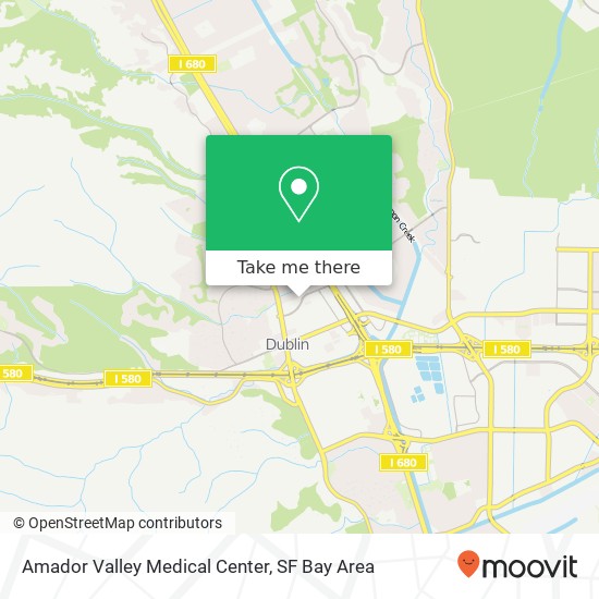 Amador Valley Medical Center map