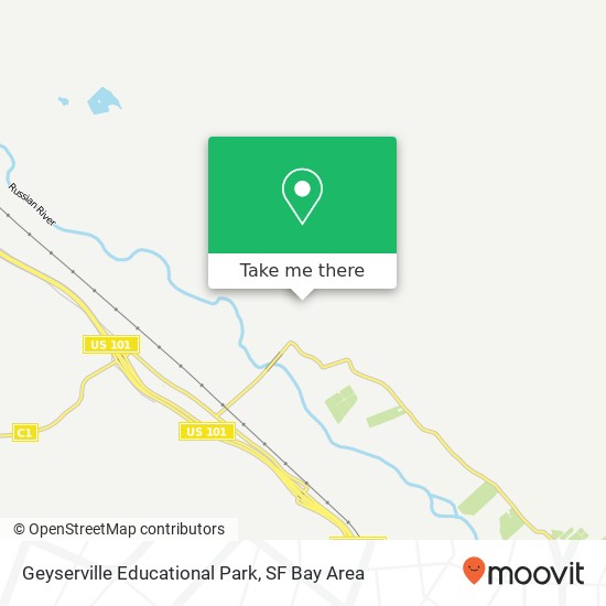 Mapa de Geyserville Educational Park
