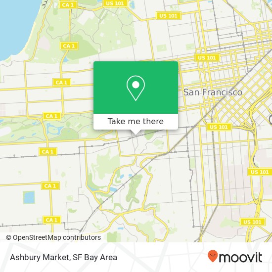 Mapa de Ashbury Market