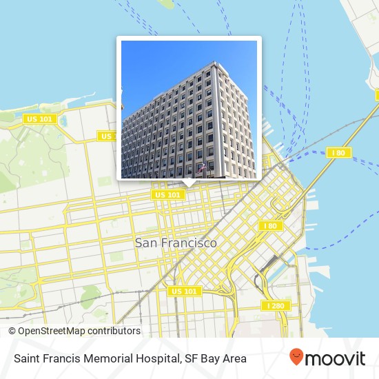 Saint Francis Memorial Hospital map