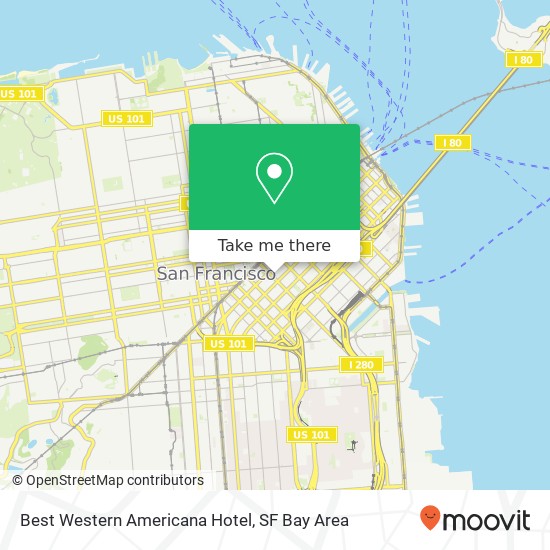 Mapa de Best Western Americana Hotel