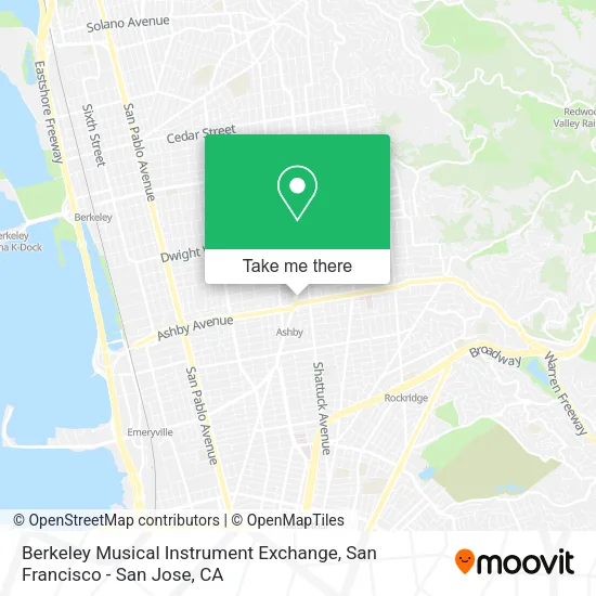 Berkeley Musical Instrument Exchange map