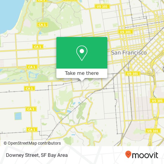 Downey Street map