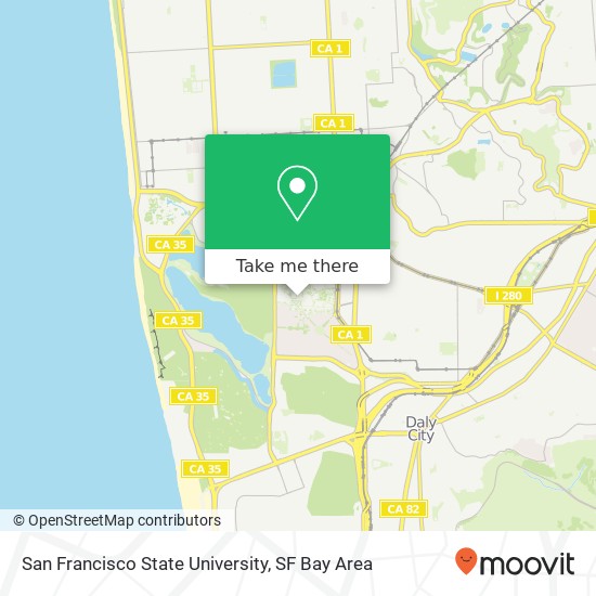 San Francisco State University map