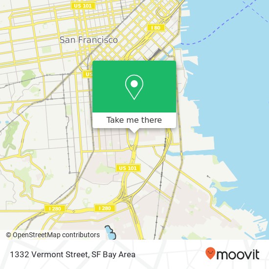 1332 Vermont Street map