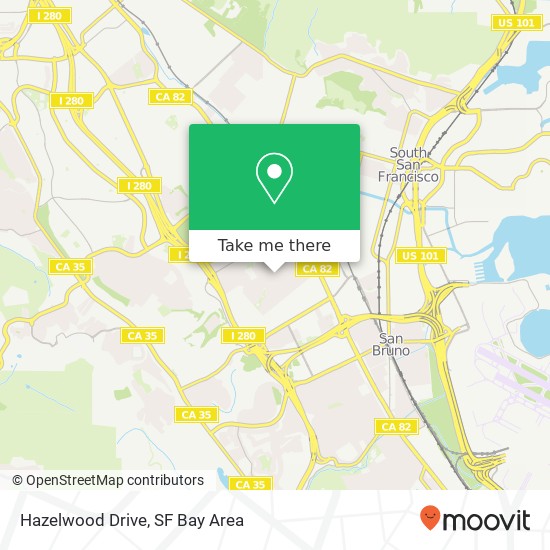 Hazelwood Drive map