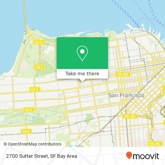 2700 Sutter Street map