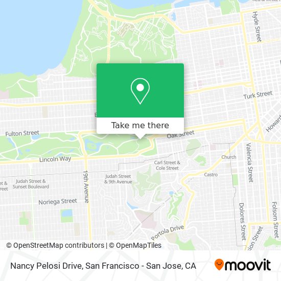 Mapa de Nancy Pelosi Drive