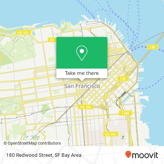 Mapa de 180 Redwood Street