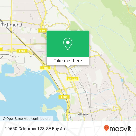 Mapa de 10650 California 123