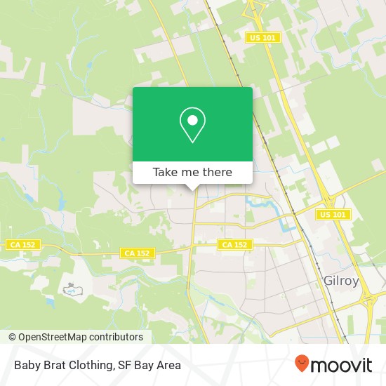 Mapa de Baby Brat Clothing, 1207 Blue Parrot Ct Gilroy, CA 95020