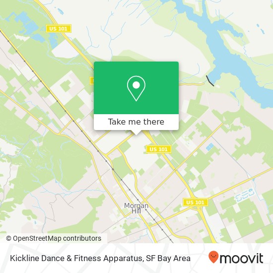 Mapa de Kickline Dance & Fitness Apparatus, 106 Cochrane Plz Morgan Hill, CA 95037